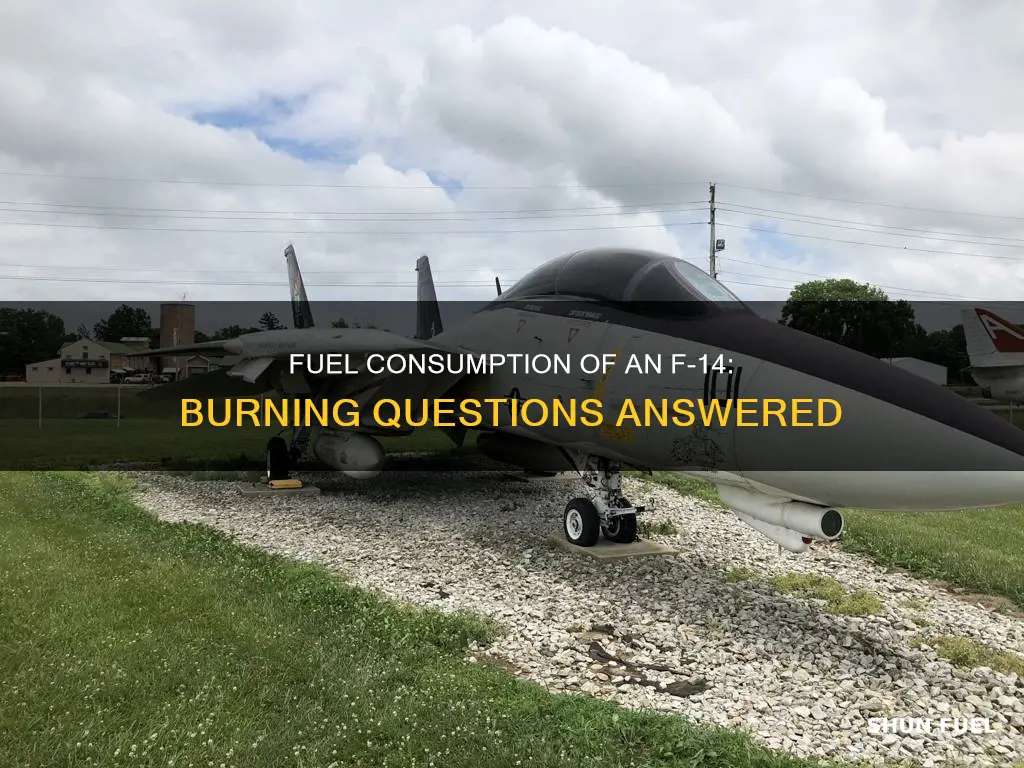 how much fuel does a f14 burn