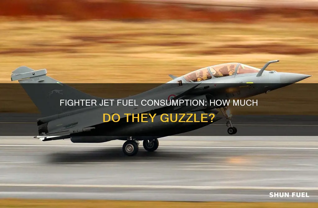 how much fuel does a fighter jet use