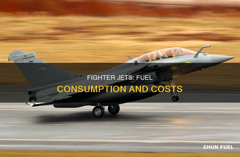 how much fuel does a fighter plane use