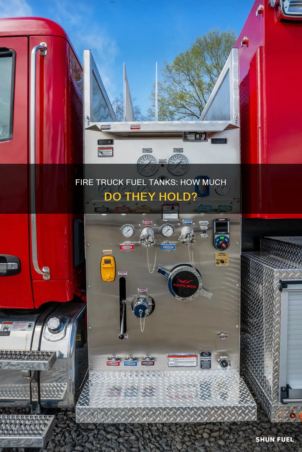 how much fuel does a fire truck hold