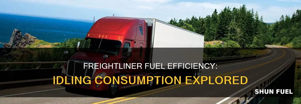 how much fuel does a freghtliner burn idling