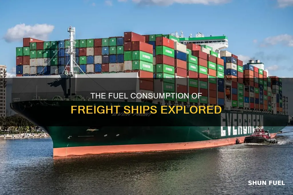 how much fuel does a freight ship use