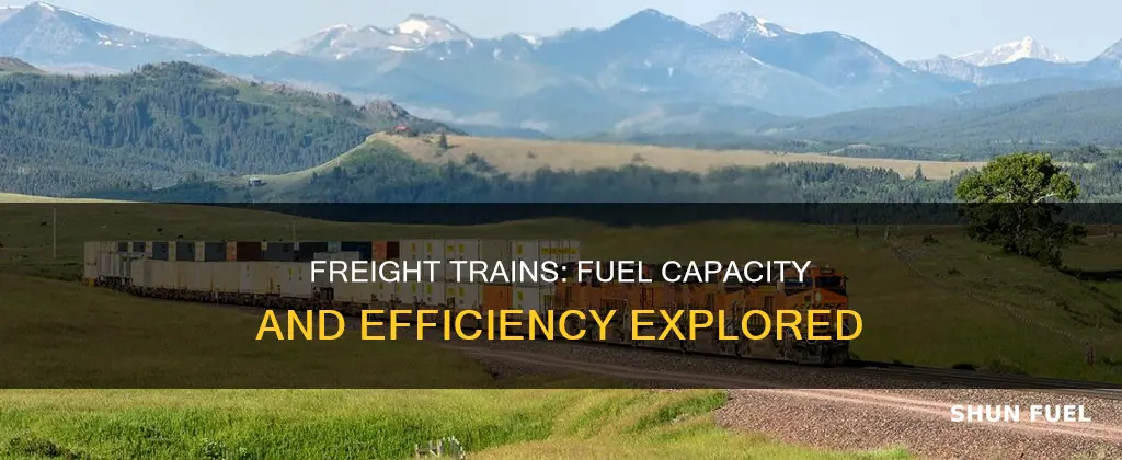 how much fuel does a freight train hold
