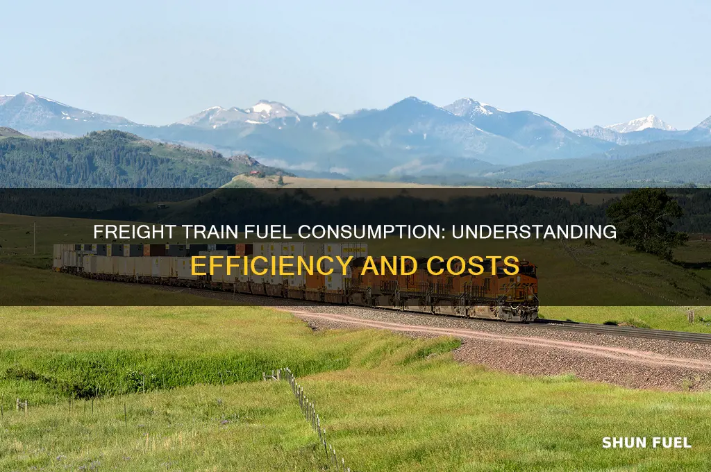 how much fuel does a freight train use