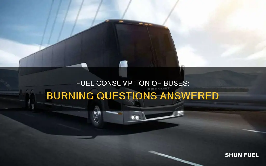 how much fuel does a full bus burn