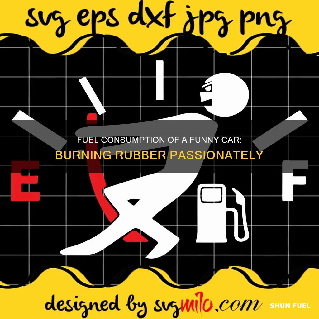how much fuel does a funny car burn