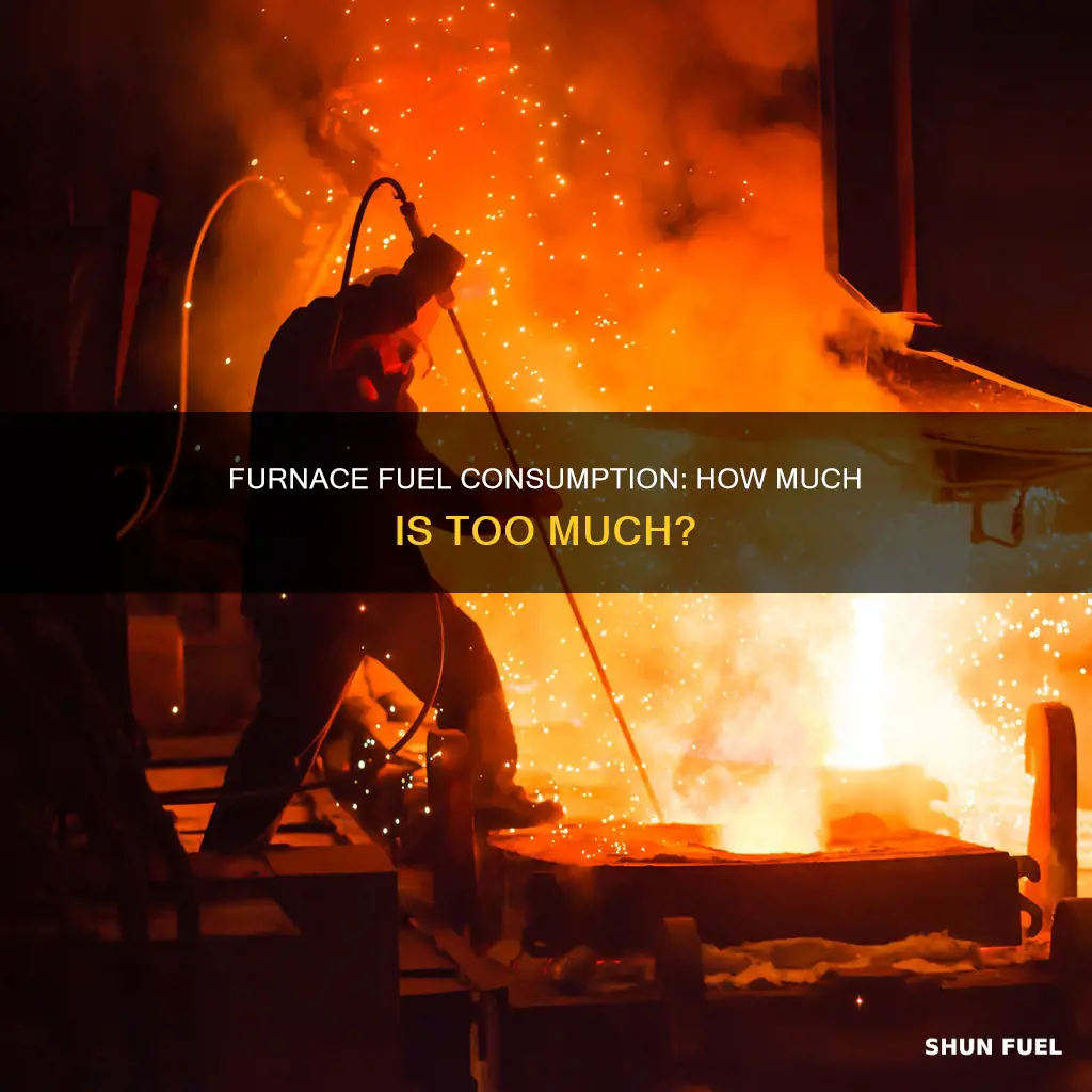 how much fuel does a furnace burn per day