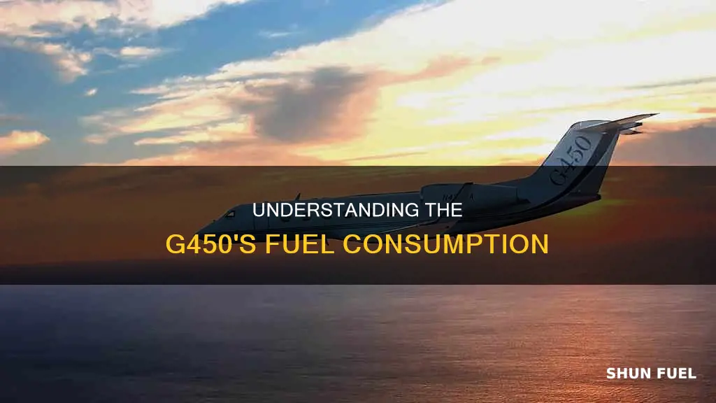 how much fuel does a g450 burn per hour