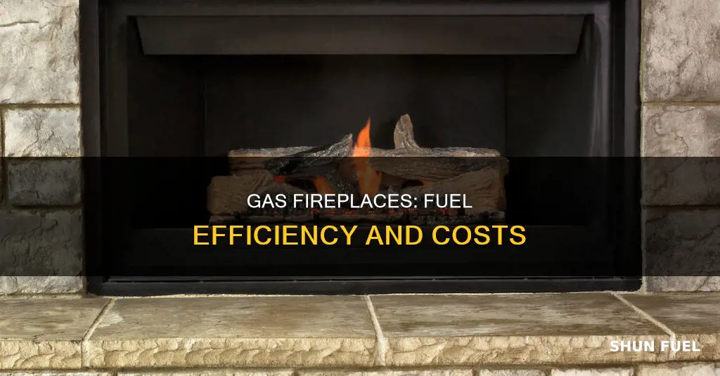 how much fuel does a gas fireplace use