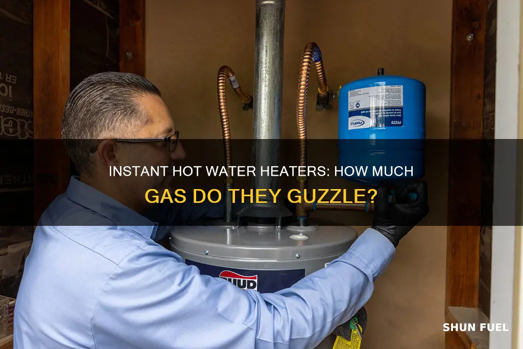 how much fuel does a gas instantaneous hot water heater