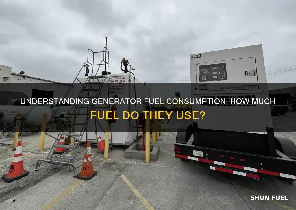 how much fuel does a generator consume