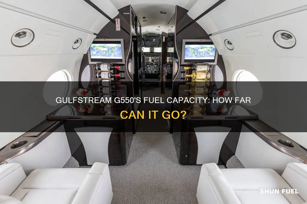 how much fuel does a gulfstream g550 hold