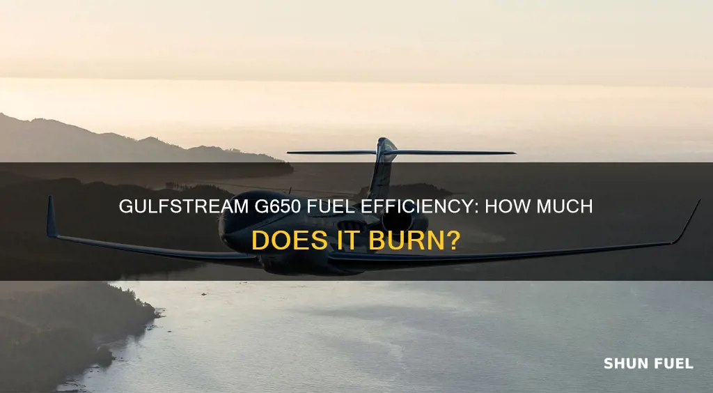how much fuel does a gulfstream g650 burn