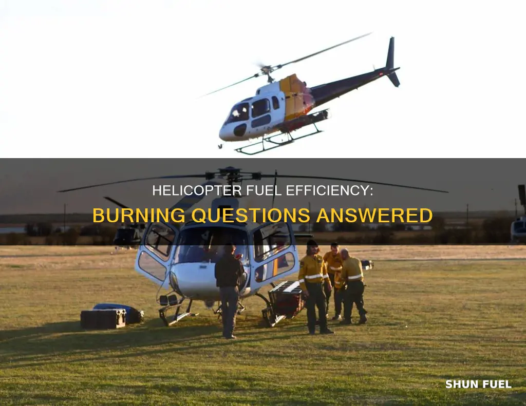 how much fuel does a helicopter burn
