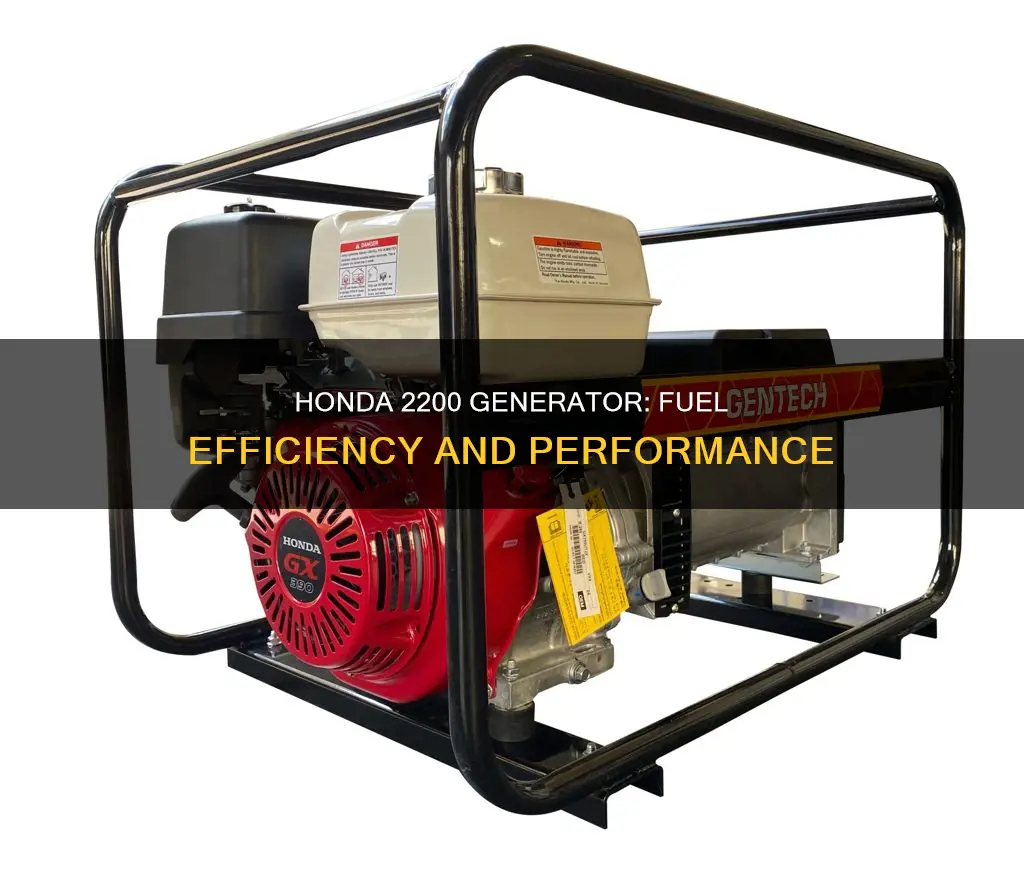 how much fuel does a honda 2200 generator use