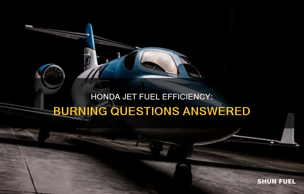 how much fuel does a honda jet burn