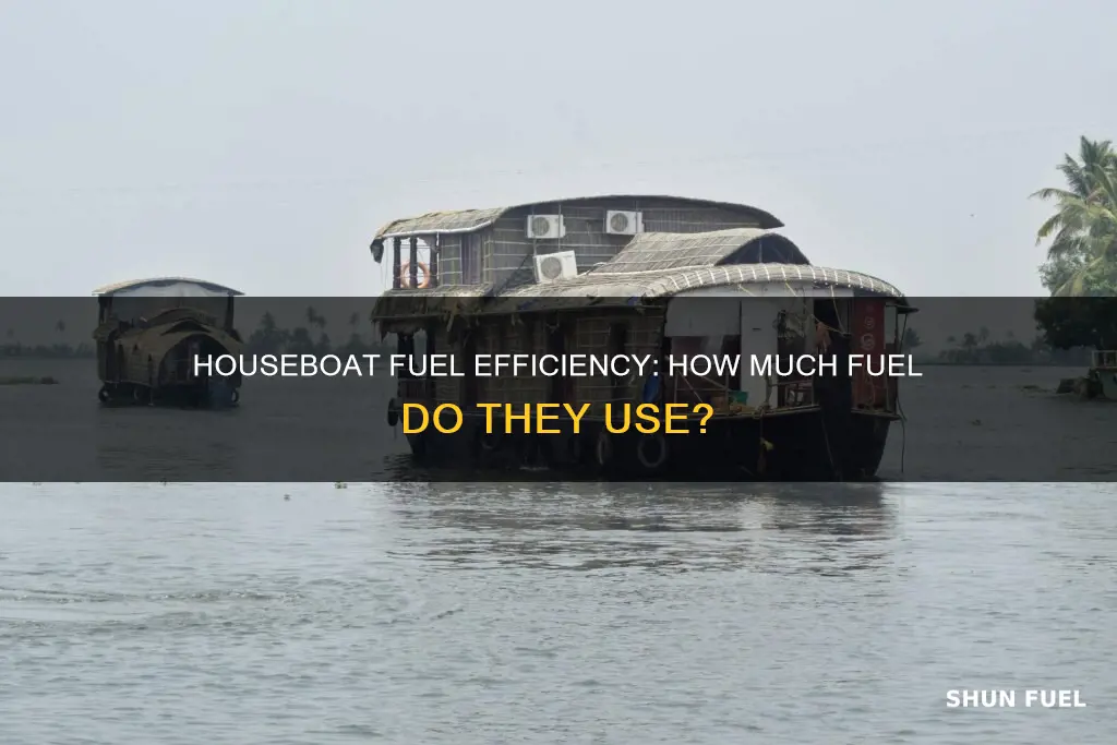 how much fuel does a houseboat use