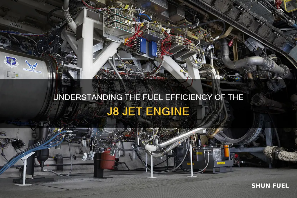 how much fuel does a j8 jet engine