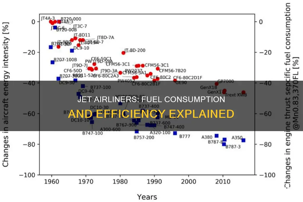 how much fuel does a jet airliner use