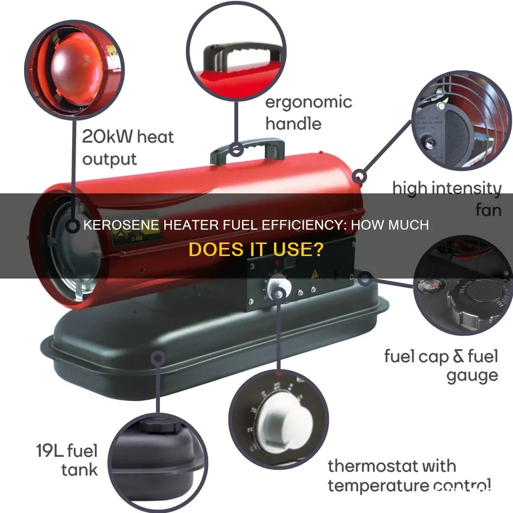 how much fuel does a kerosene heater use