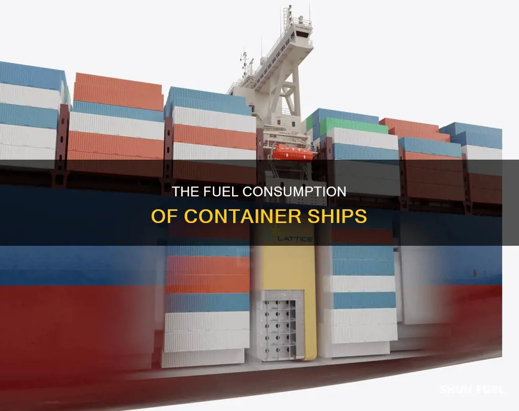 how much fuel does a large container ship hold