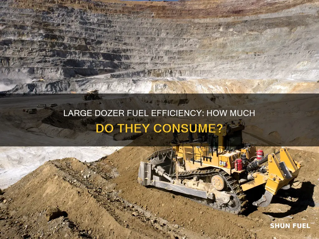 how much fuel does a large dozer use