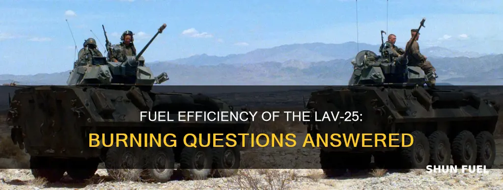 how much fuel does a lav-25 burn