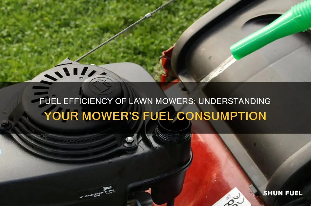 how much fuel does a lawn mower use