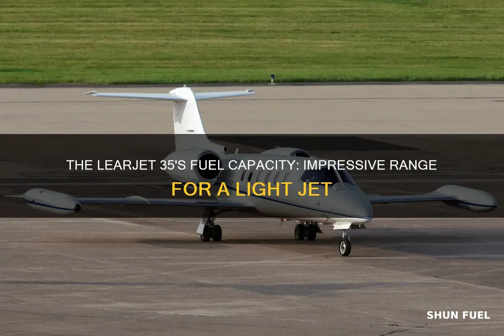 how much fuel does a learjet hold 35
