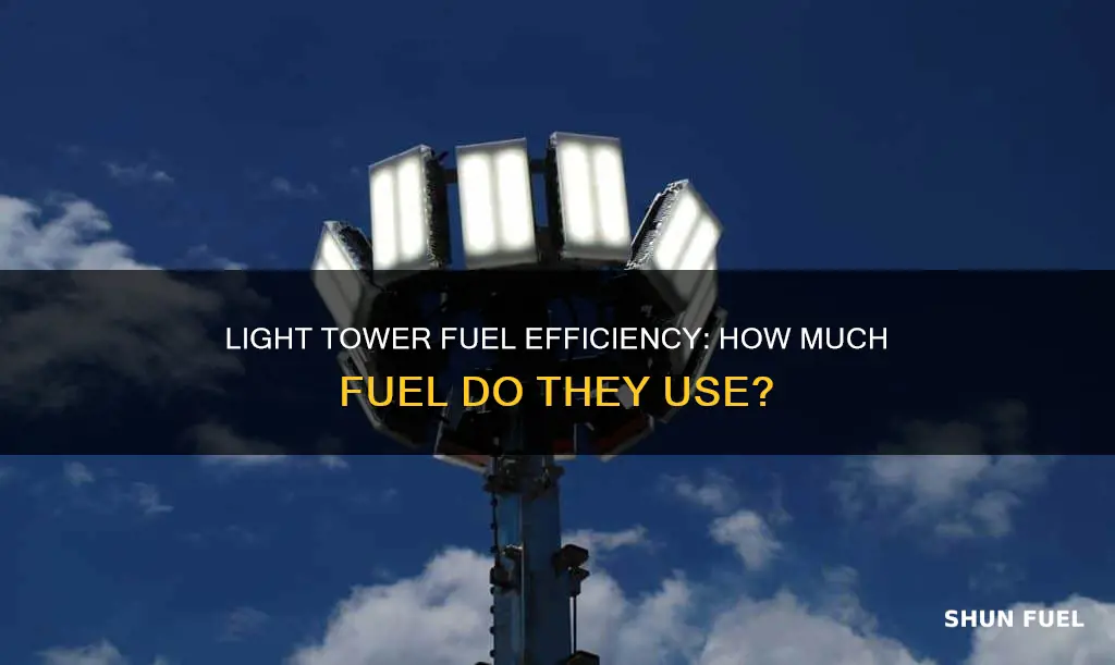 how much fuel does a light tower use