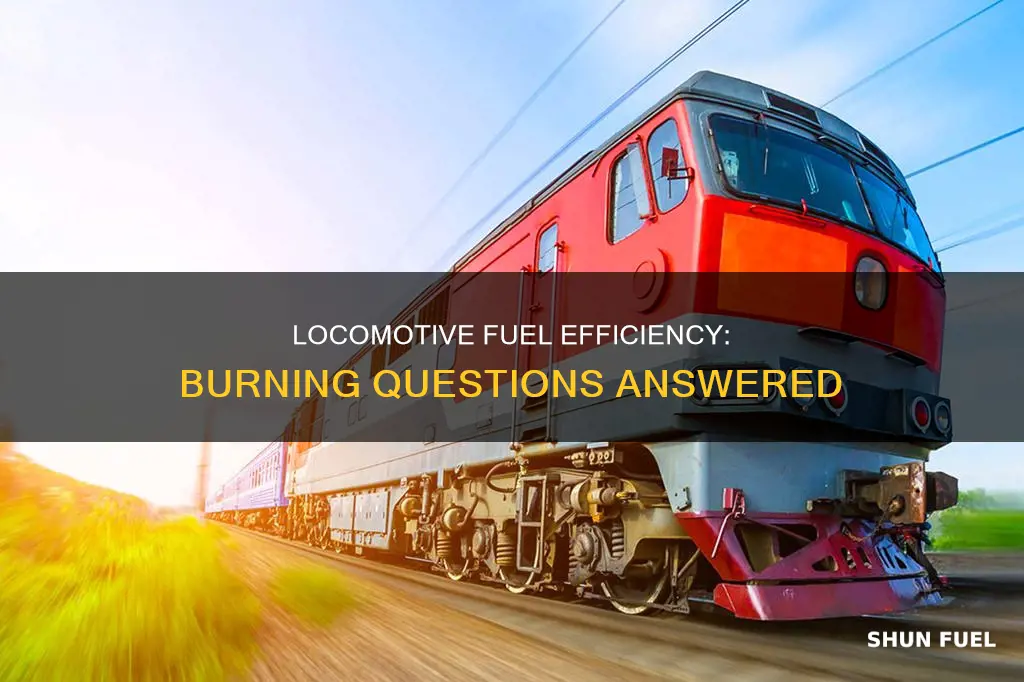 how much fuel does a locomotive burn