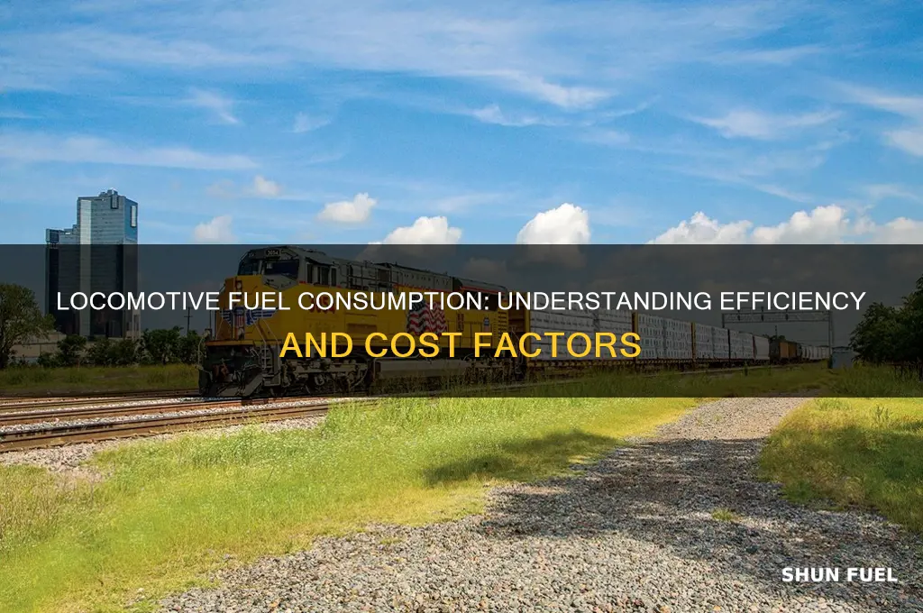 how much fuel does a locomotive use