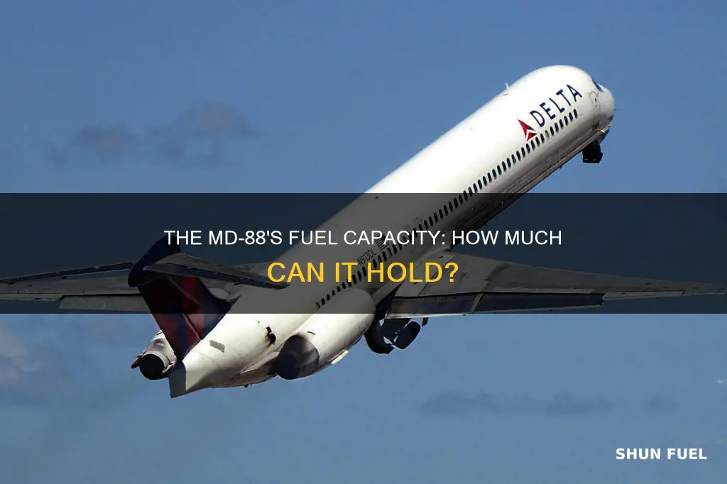 how much fuel does a md-88 hold
