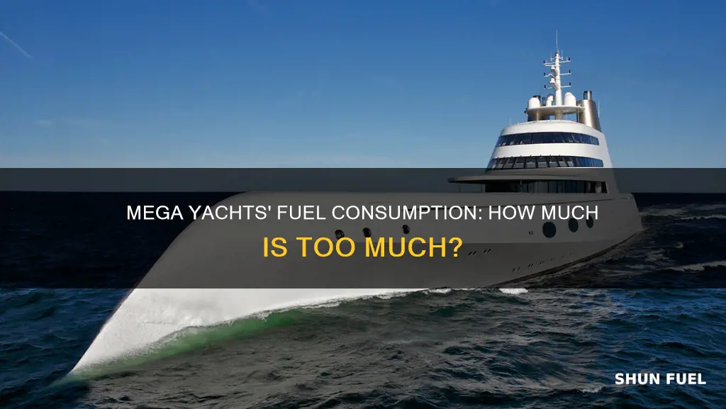 how much fuel does a mega yacht hold