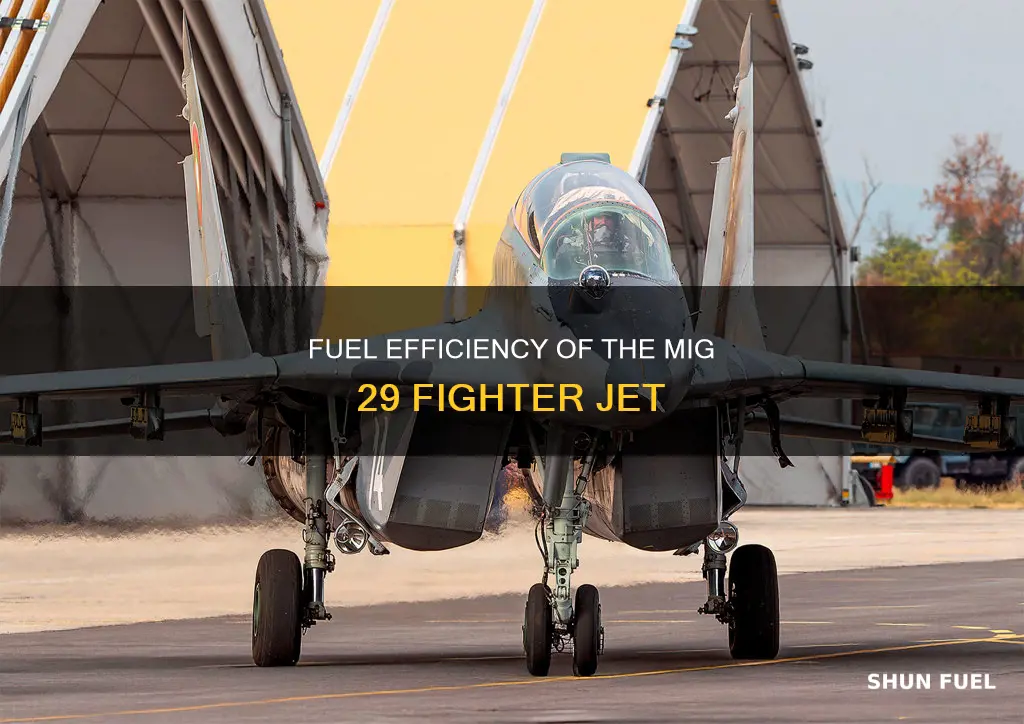 how much fuel does a mig 29 burn