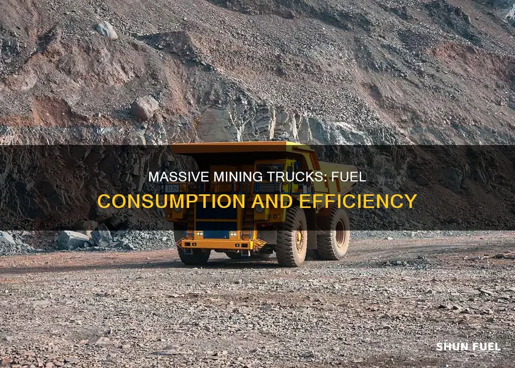 how much fuel does a mining truck use