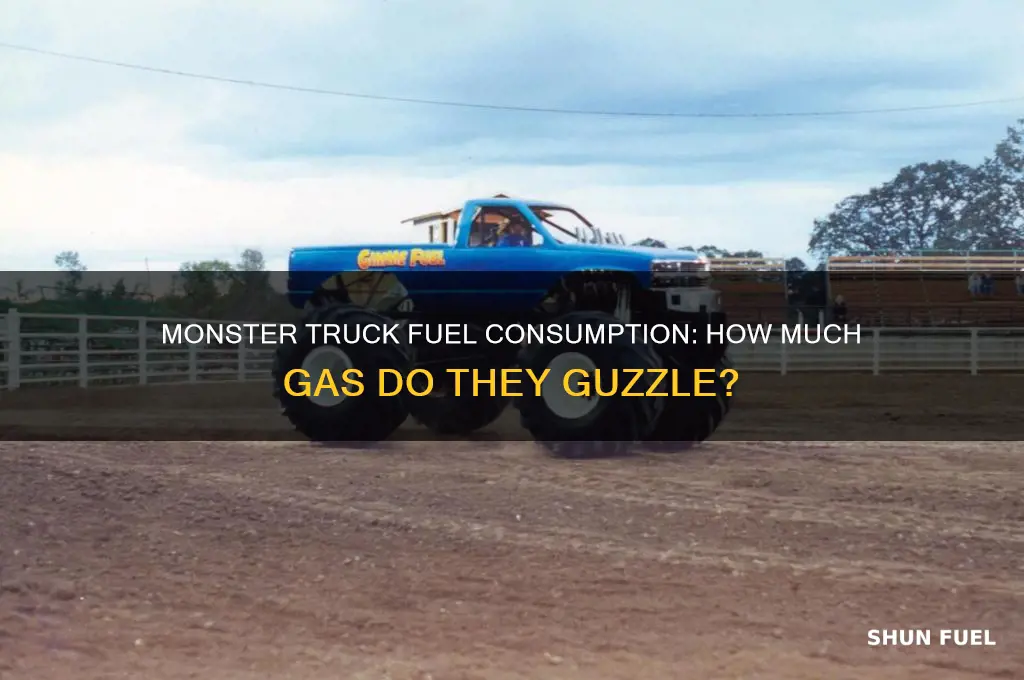 how much fuel does a monster truck use