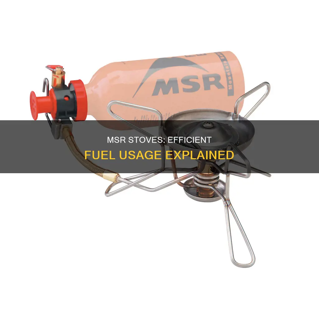 how much fuel does a msr stove use