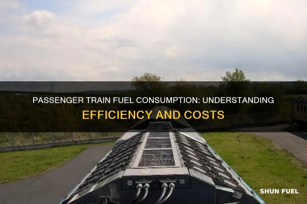 how much fuel does a passenger train use
