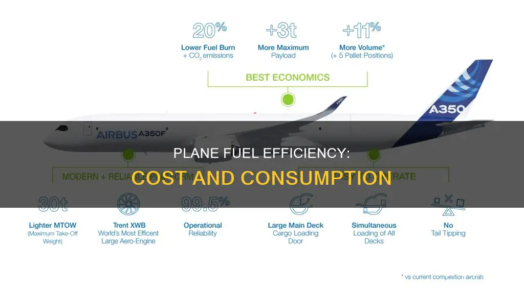 how much fuel does a plane use cost