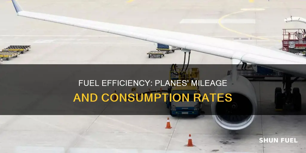 how much fuel does a plane use per mile