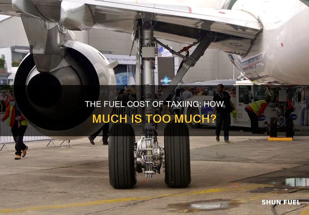 how much fuel does a plane use taxiing
