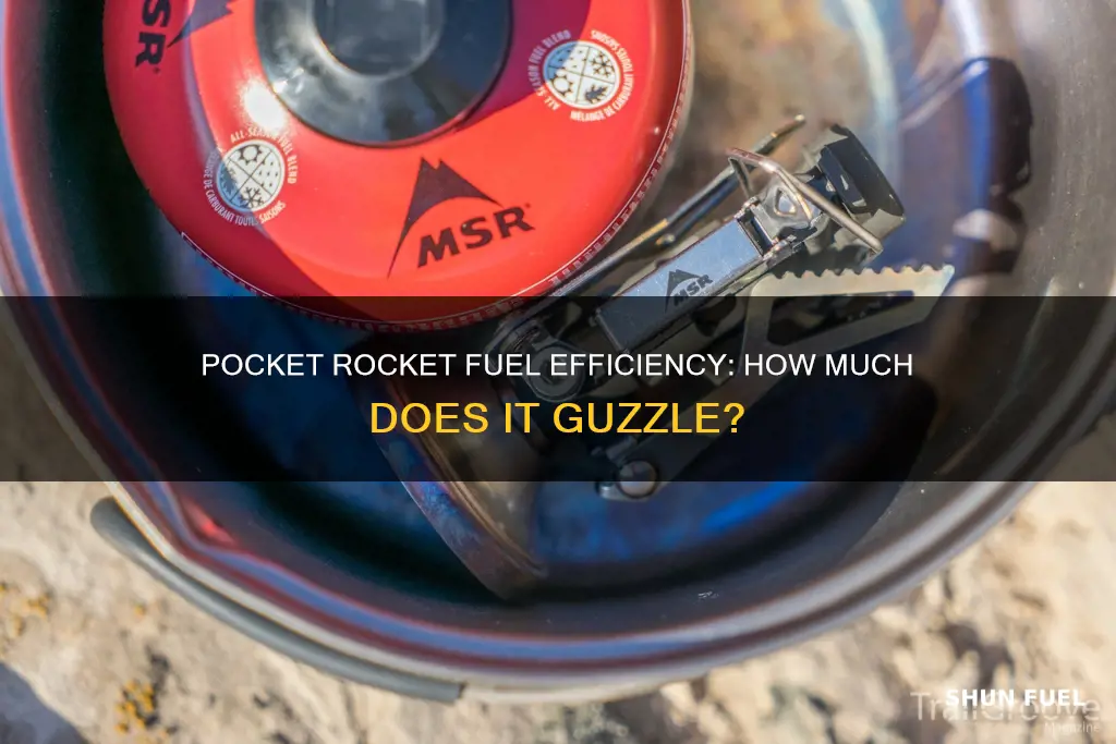 how much fuel does a pocket rocket use