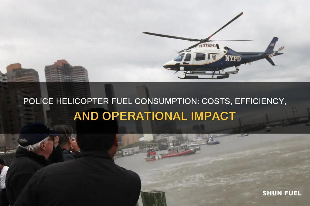 how much fuel does a police helicopter use