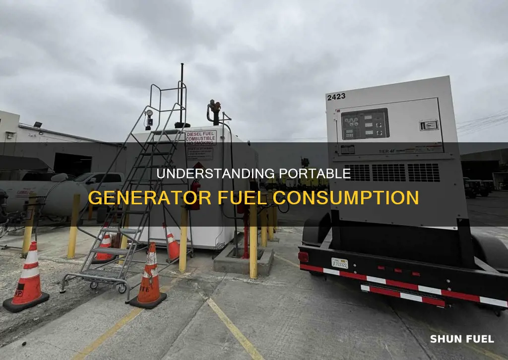 how much fuel does a portable 2000 watt generator use