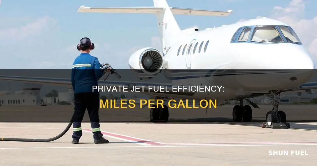how much fuel does a private jet burn per mile