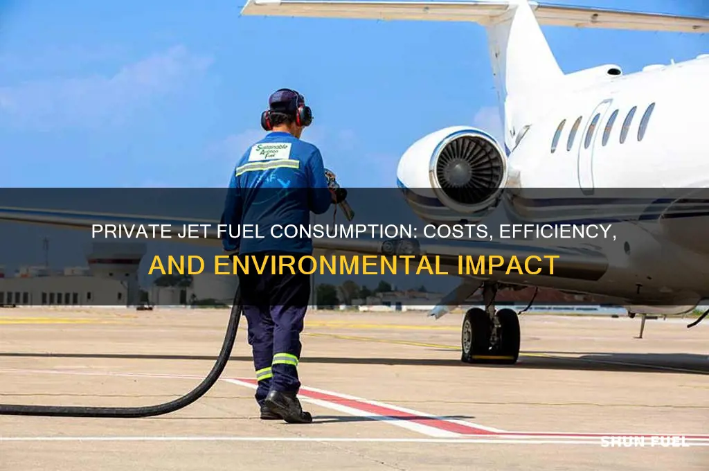 how much fuel does a private jet use