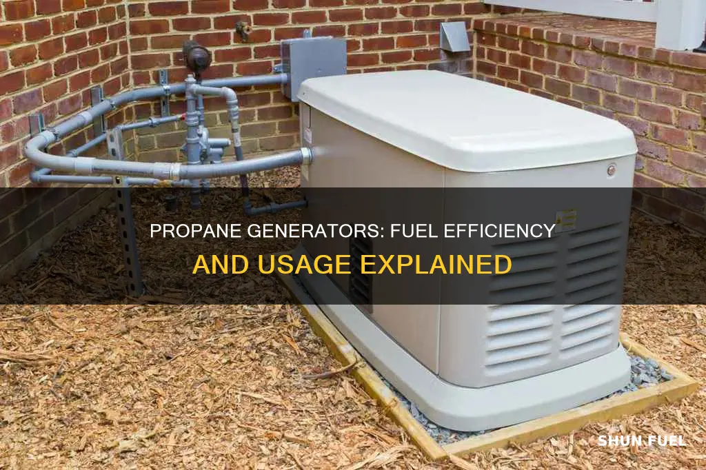 how much fuel does a propane generator use