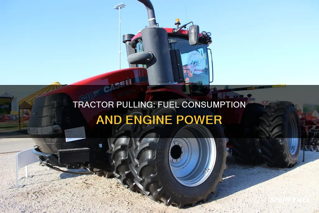 how much fuel does a pulling tractor use