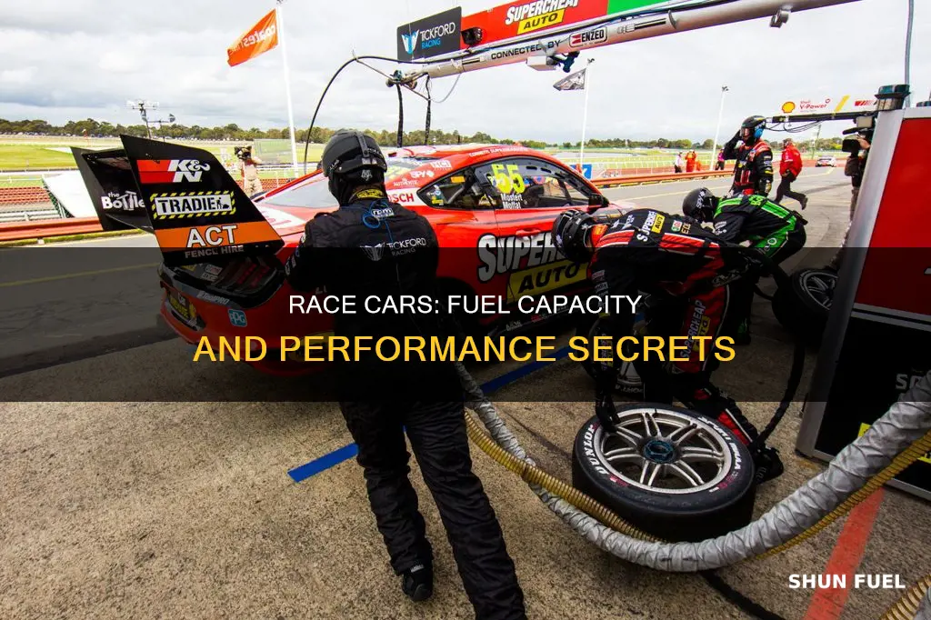 how much fuel does a race car hold